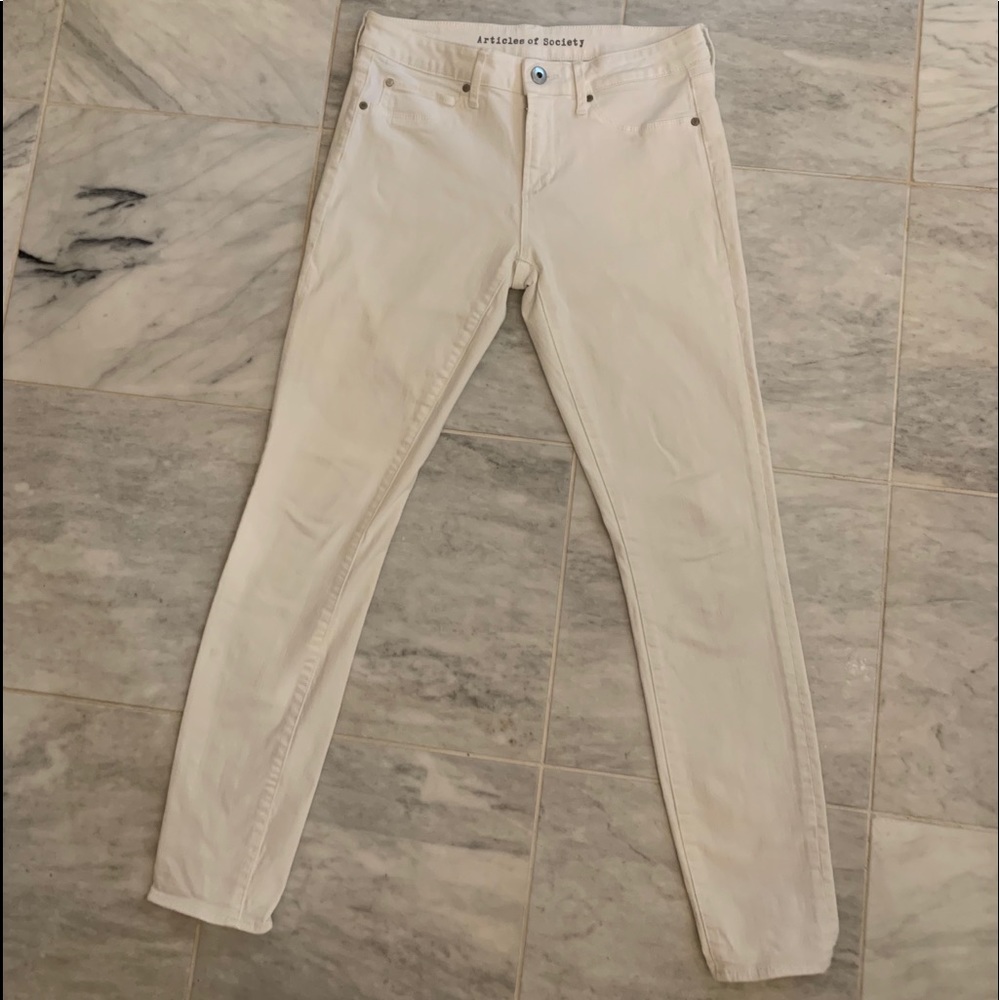 Articles of Society White Skinny Jeans